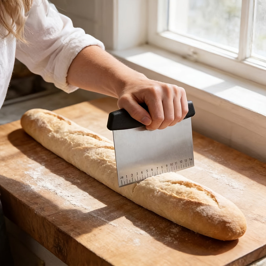 stainless steel scraper dough cutter spatula