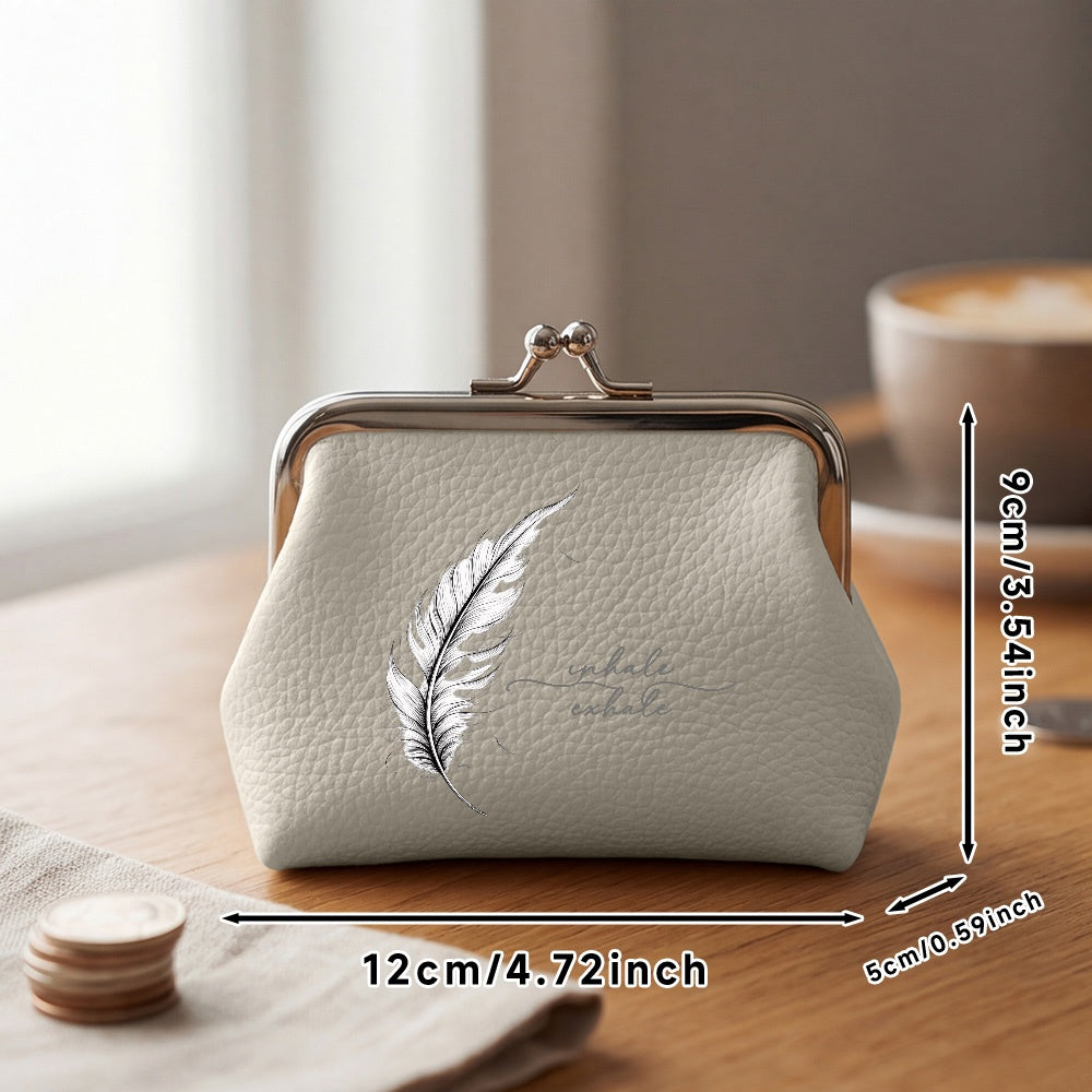 wallets feather coin purse vintage