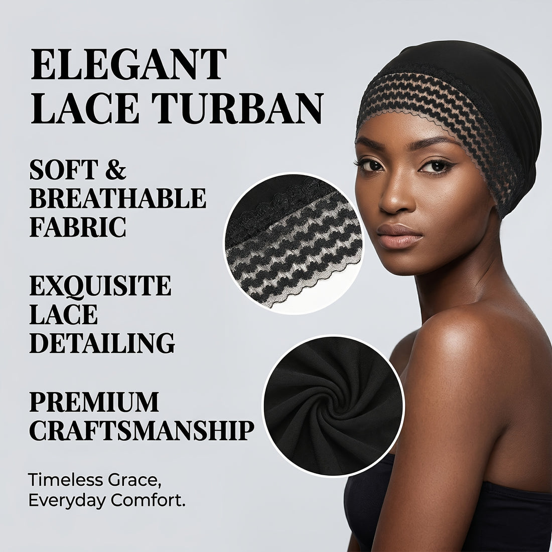 womens solid color turban fashionable versatile base