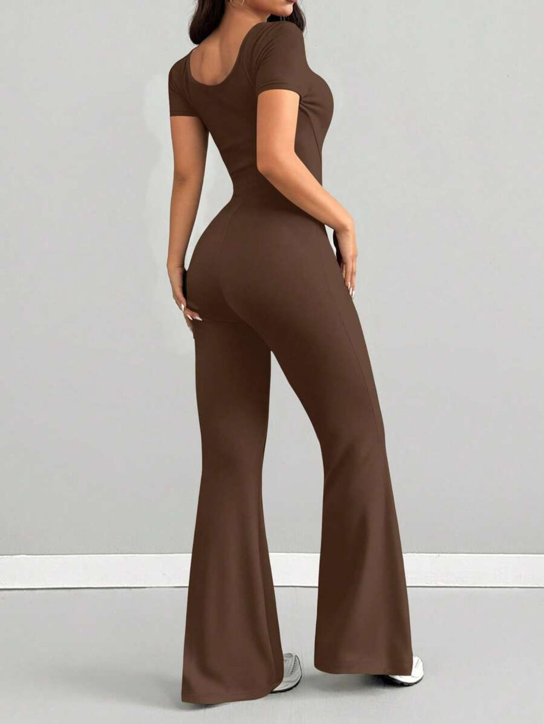 womens jumpsuit fit neck casual fashionable
