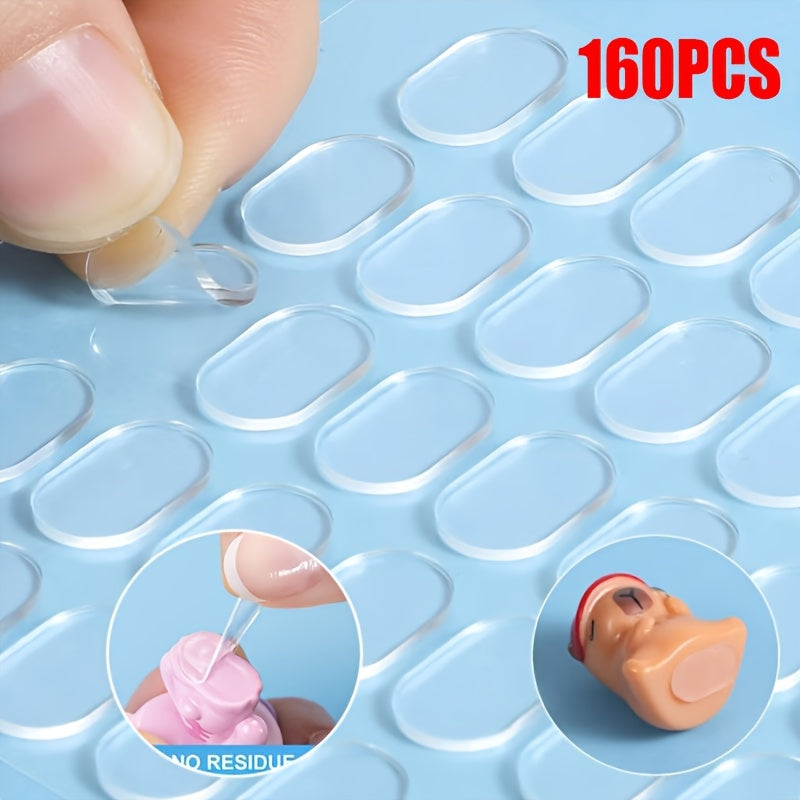 transparent double sided dots removable sticky