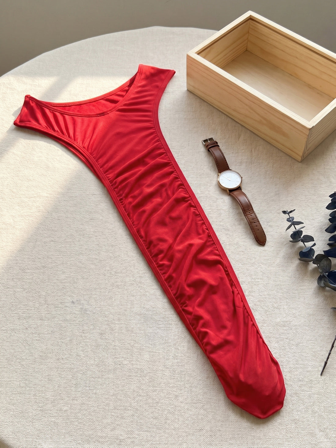 red halter neck bodysuit hot open back halter neck fun
