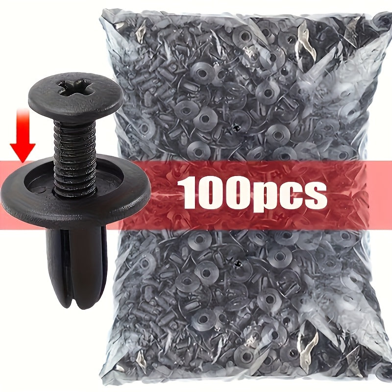 100pcs clip set door fender rivet fixing
