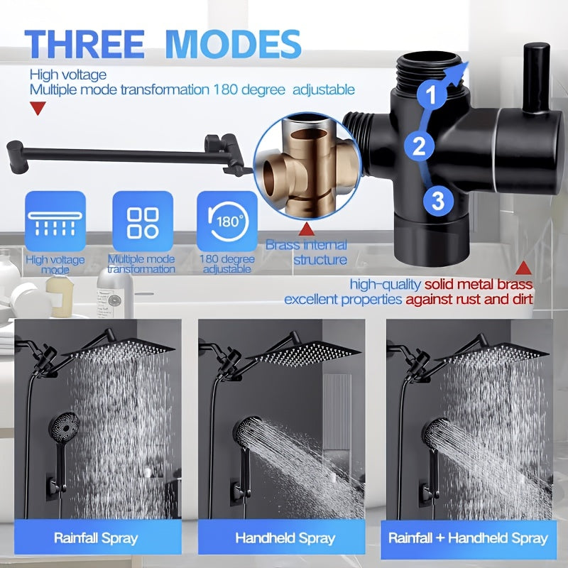 shower head high pressure handheld shower combo