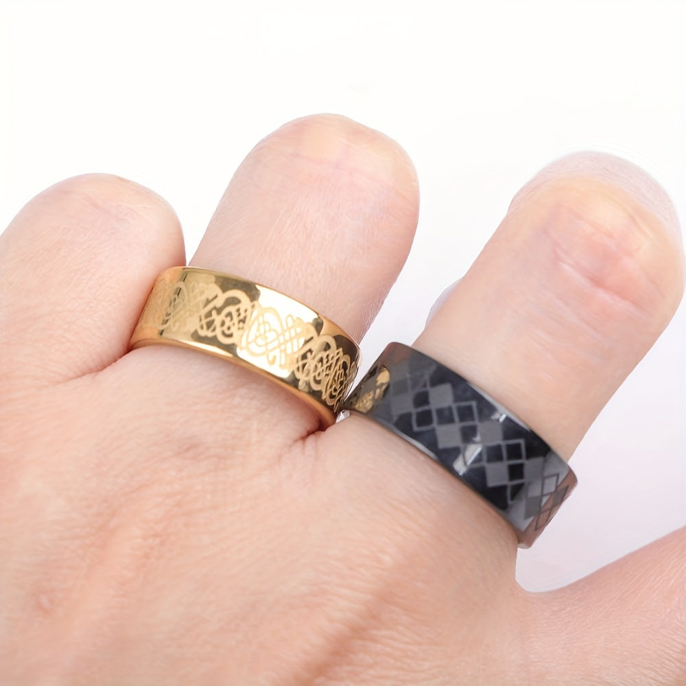 10pcs carved pattern multi