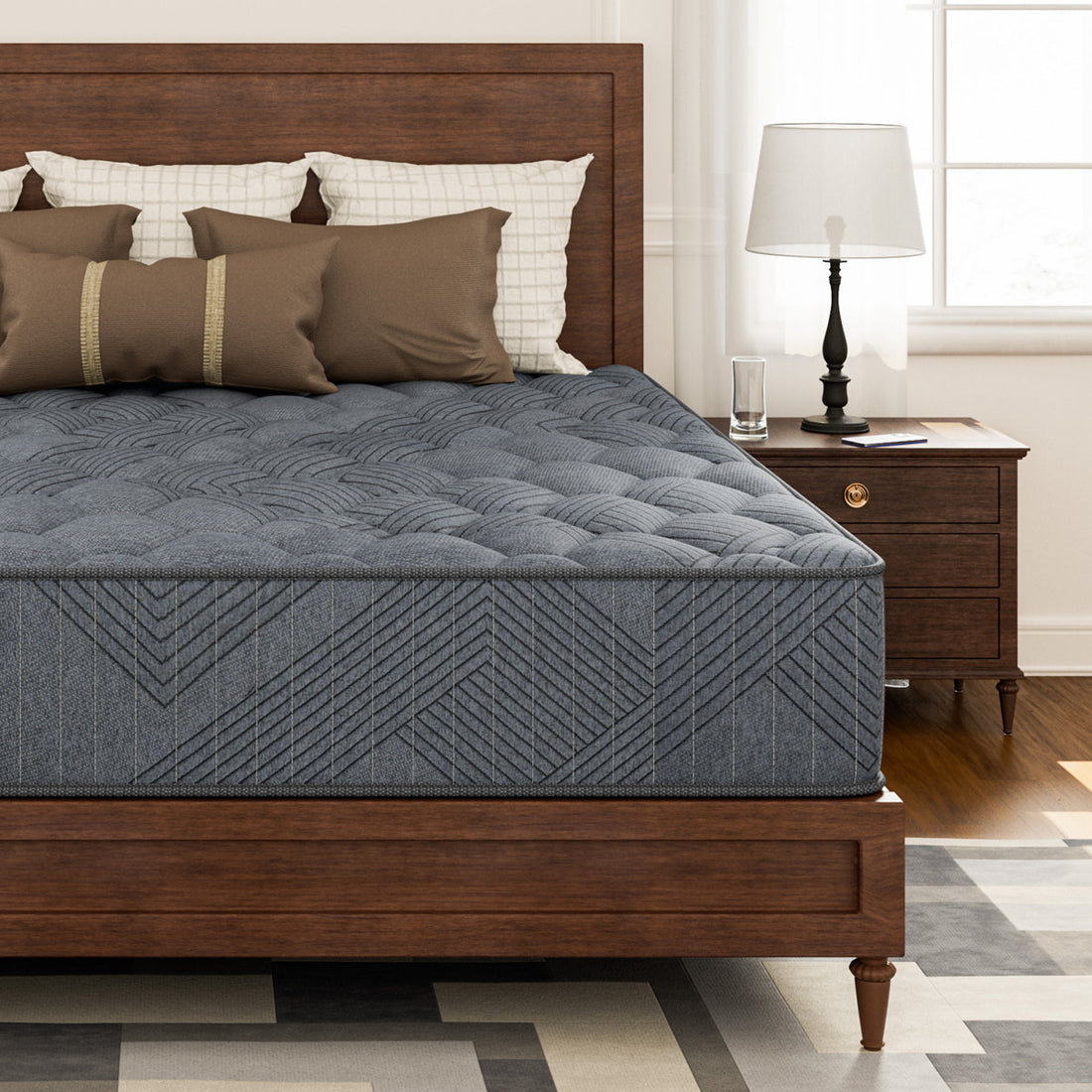Peckover 8/10/12 in. Anti Static Firm Cooling Breathable Gel Memory Foam Hybrid Mattresses with CertiPUR-US, OEKO-TEX Certified