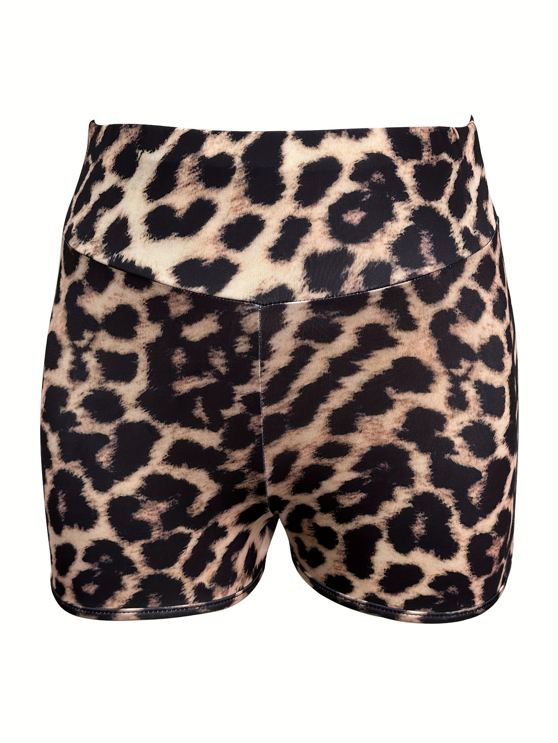 summer leopard high waisted shorts cutouts hips