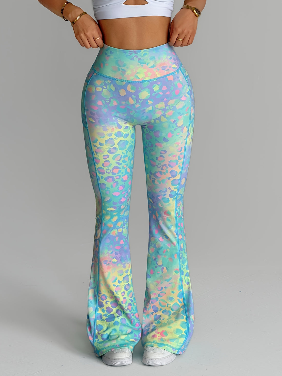 womens high waisted tummy control lifting yoga pants
