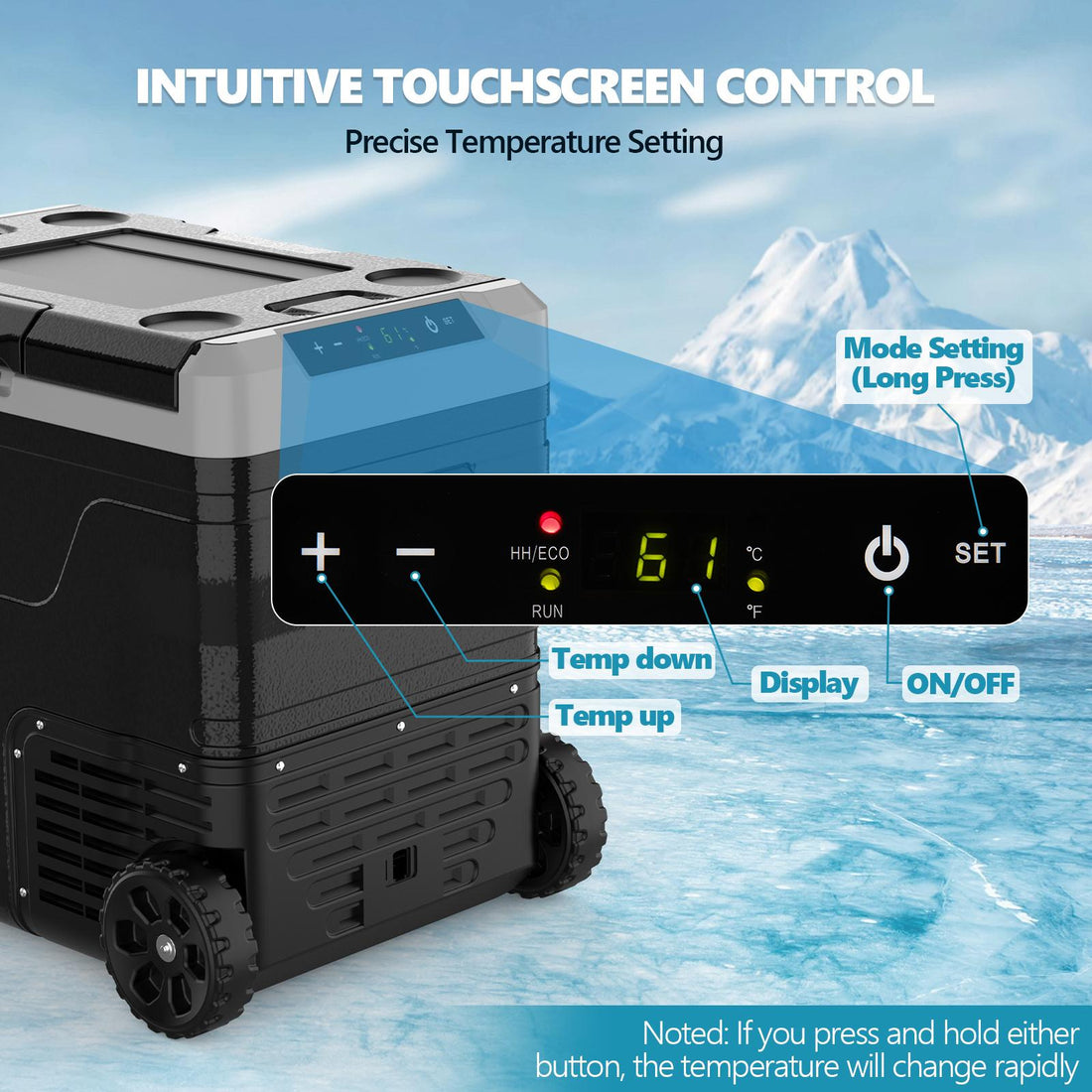 portable 12v 24v ac refrigerator freezer suitable car rv
