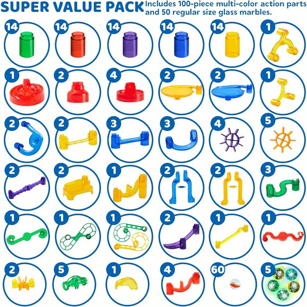 glowing kids 207pcs stem building blocks