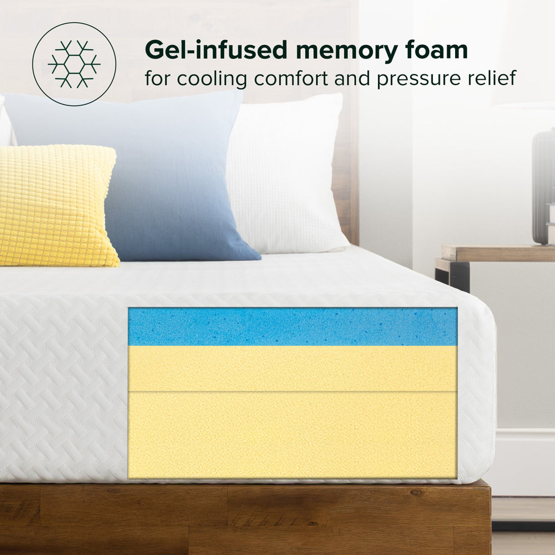 10" Plush Cooling Gel Memory Foam Mattress - Sleep by Wayfair