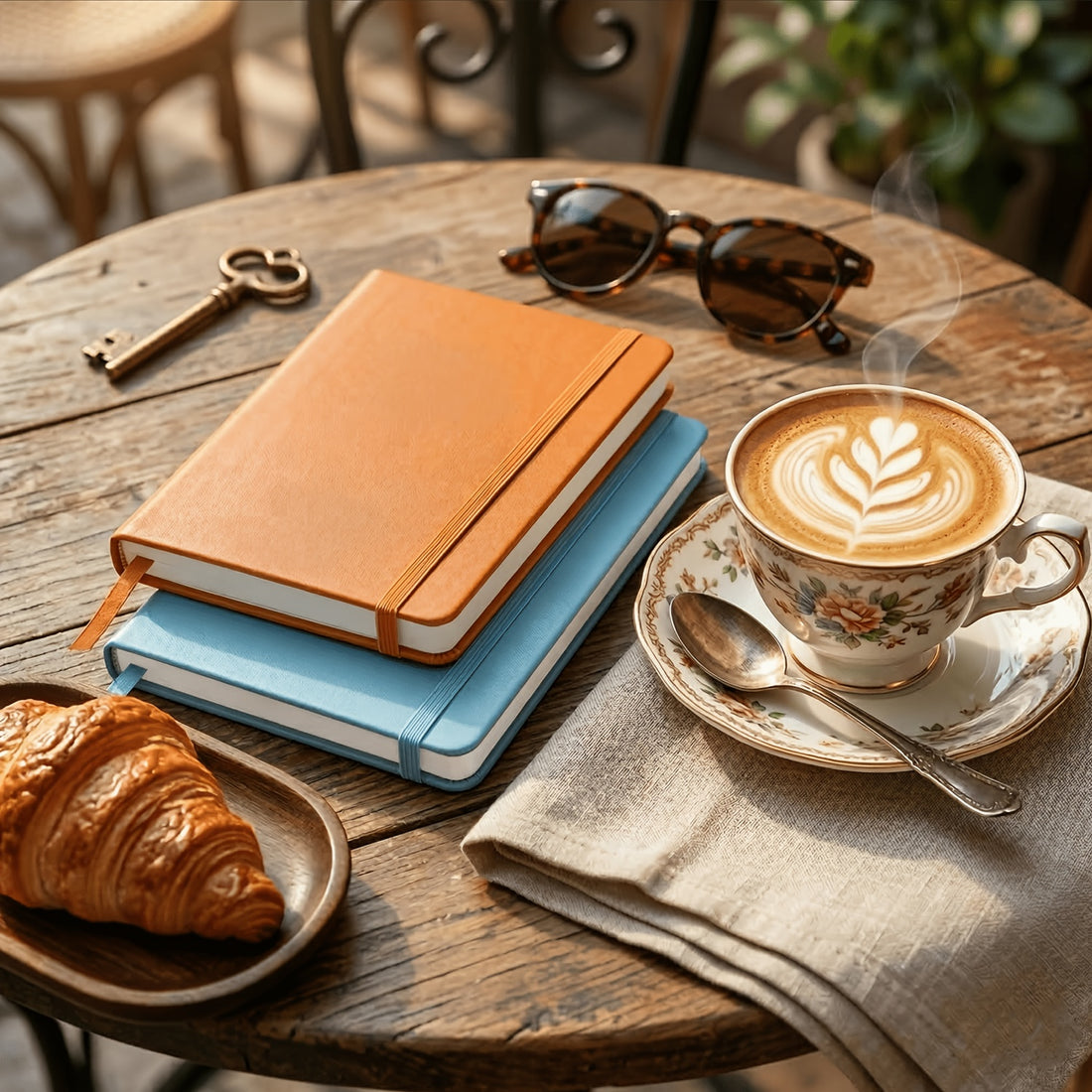 set 6 pu leather bound journals featuring 160 pages