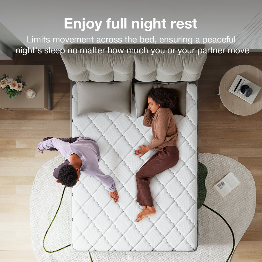 12" Medium Cooling Gel Memory Foam Hybrid Mattress,Full Size Mattress in A Box