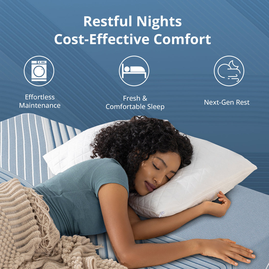 12" Medium Hybrid Mattress With Copper Gel Cooling, Pocketed Coils