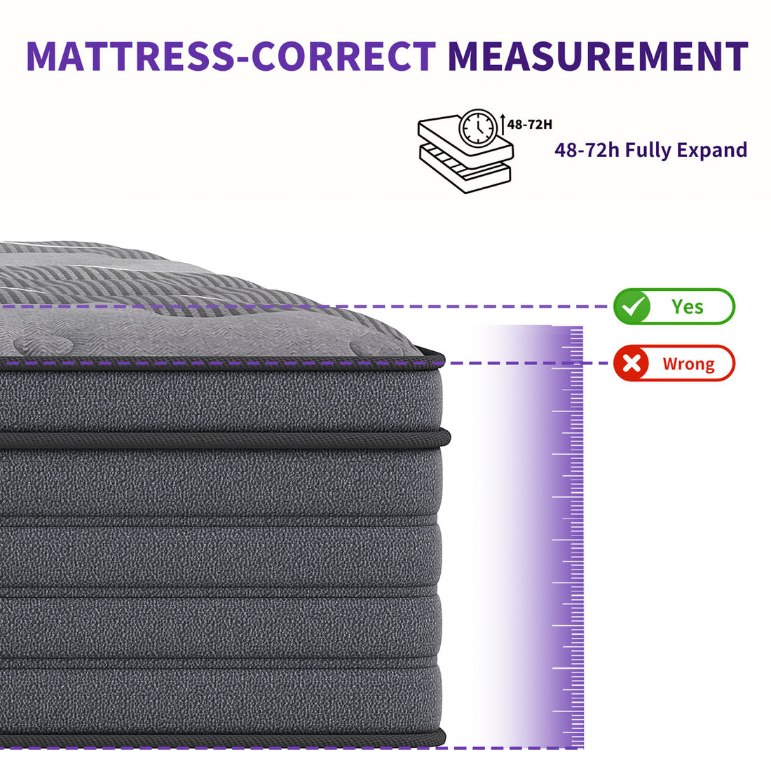 12" Queen Medium Hybrid Mattress, Cooling Gel Memory Foam Pocket Coil Mattress in a Box, Reinforced Edge Support, Fiberglass-Free, CertiPUR-US Certified