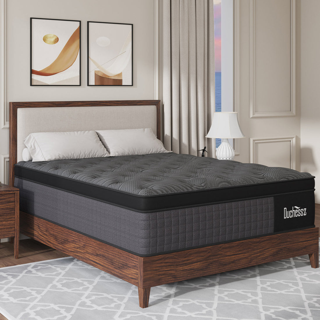 12''/14'' Twin Full Queen King Medium Firm Hybrid Mattress with Cooling Gel Memory Foam, Pocket Spring Support, Mattress in a Box