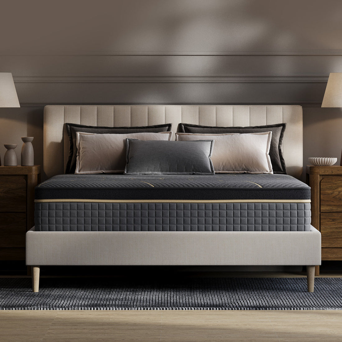 12'' Gentle Comfort Hybrid Mattress – Extra Lumbar & Hip Support, Pain Relief | 365-Night Trial, Fiberglass-Free Bed in a Box, Odorless, CertiPUR-US Certified
