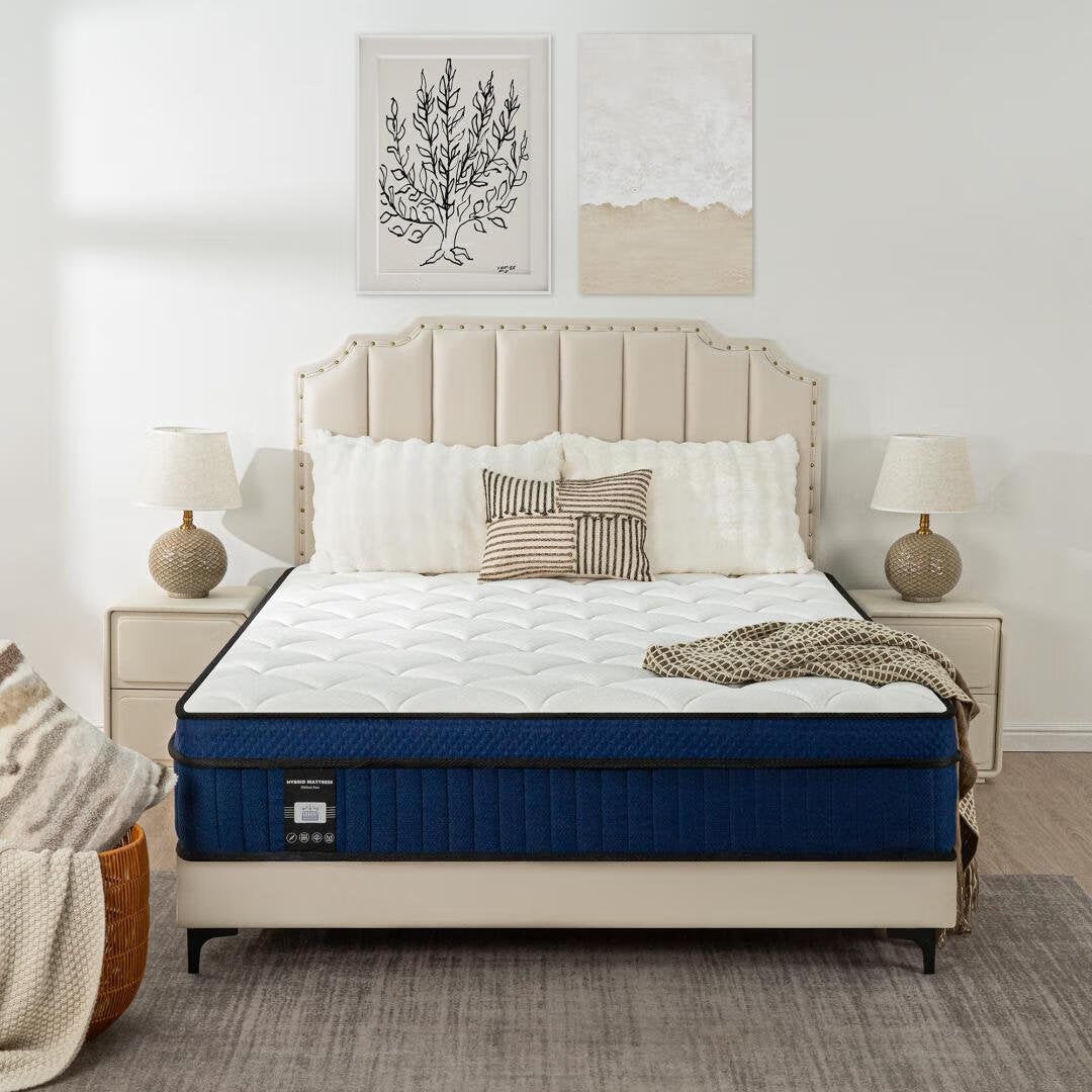12'' Queen Size Medium Cooling Gel Memory Foam Hybrid Mattresses In A Box With Certipur-US