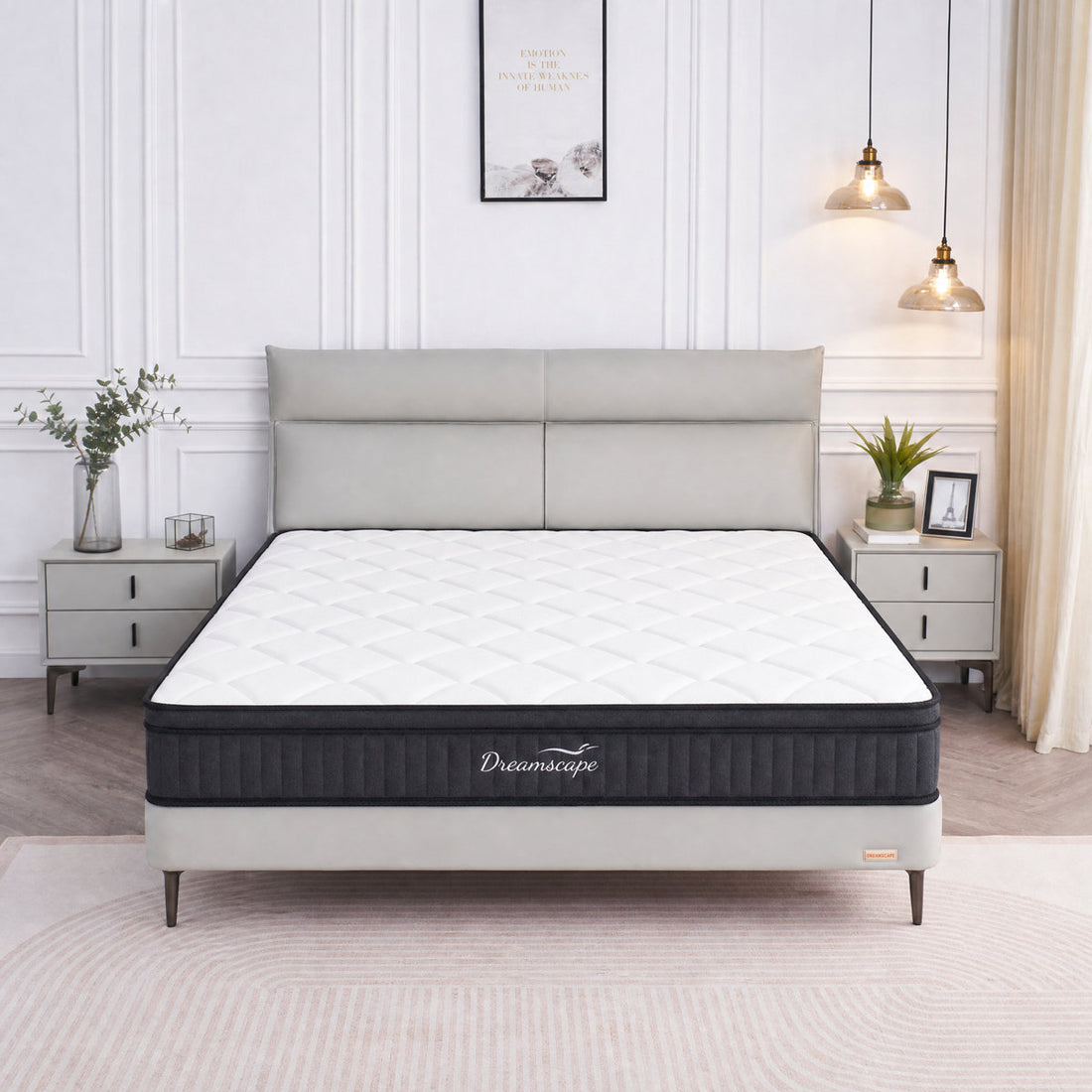 12 Inch Medium Firm Hybrid Pocket Coil Full Mattress,Edge Support & Motion Isolation