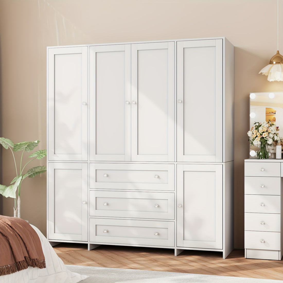 47 63 large modern wardrobe closet mirror door