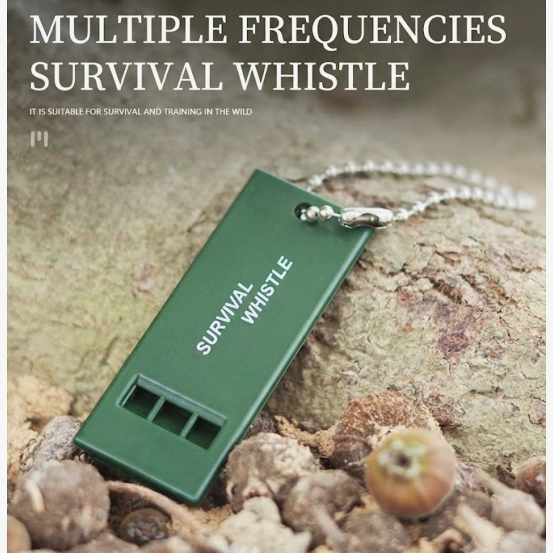 4pcs emergency survival whistle loud triple tube