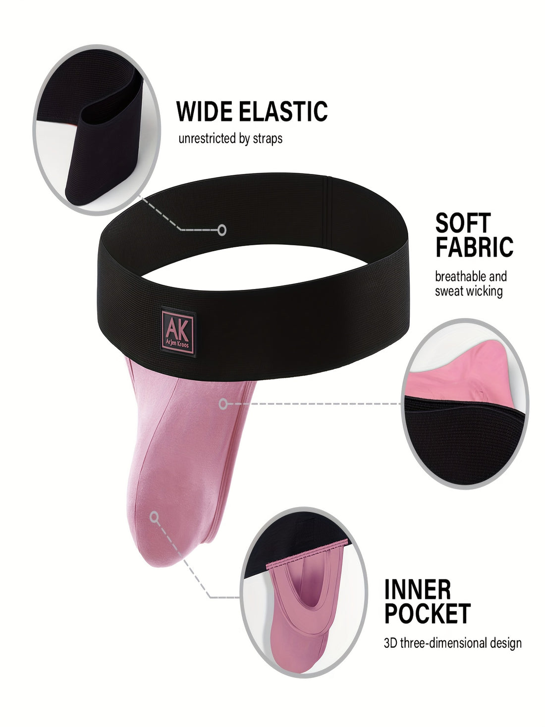 6pcs underwear low pouch