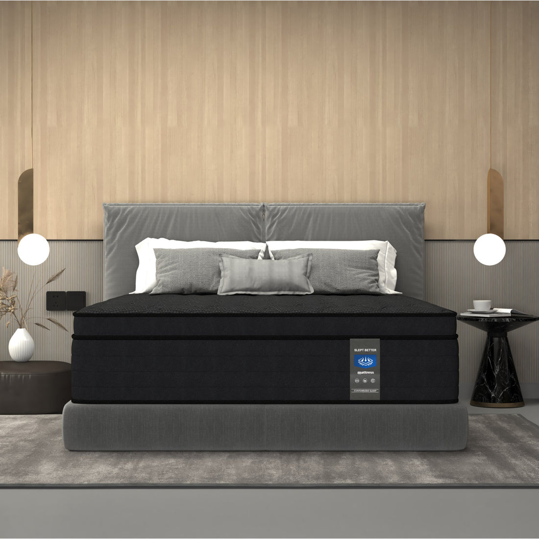 14" Medium Firm Gel Memory Foam Hybrid Pocket Spring Mattress in a Box, Pressure Relief, Motion Isolation, CertiPUR-US Certified