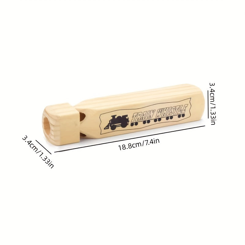 wooden train whistle kids 7 4 inch steam sound