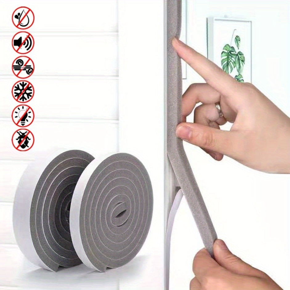 2 rolls self sponge foam weather stripping tape