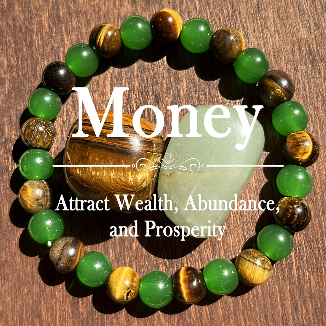 natural tigers eye stone bracelet handmade bohemian