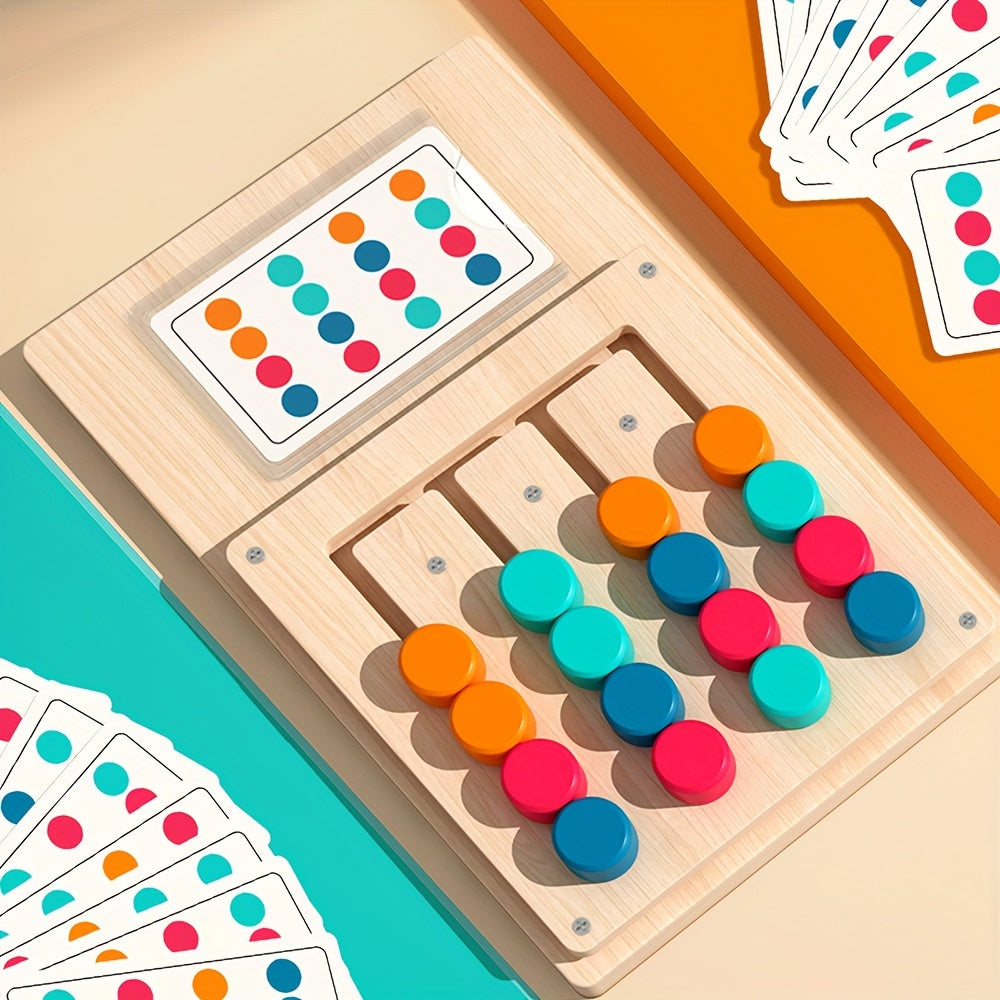 wooden color puzzle enhance focus hand eye