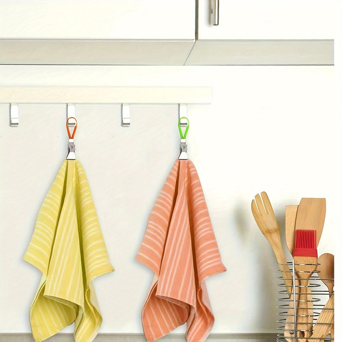 10pcs stylish metal towel clips versatile drying rack
