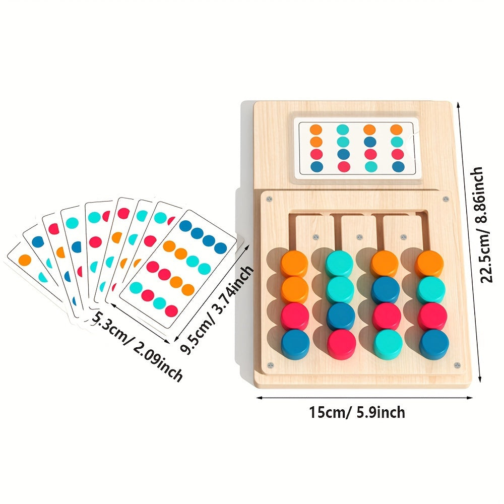 wooden color puzzle enhance focus hand eye