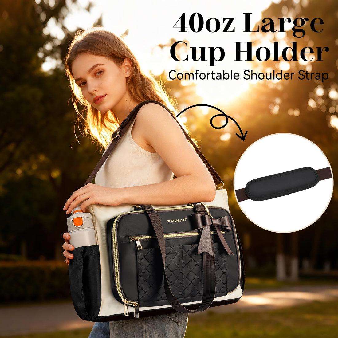 women tsa laptop tote bag compatible