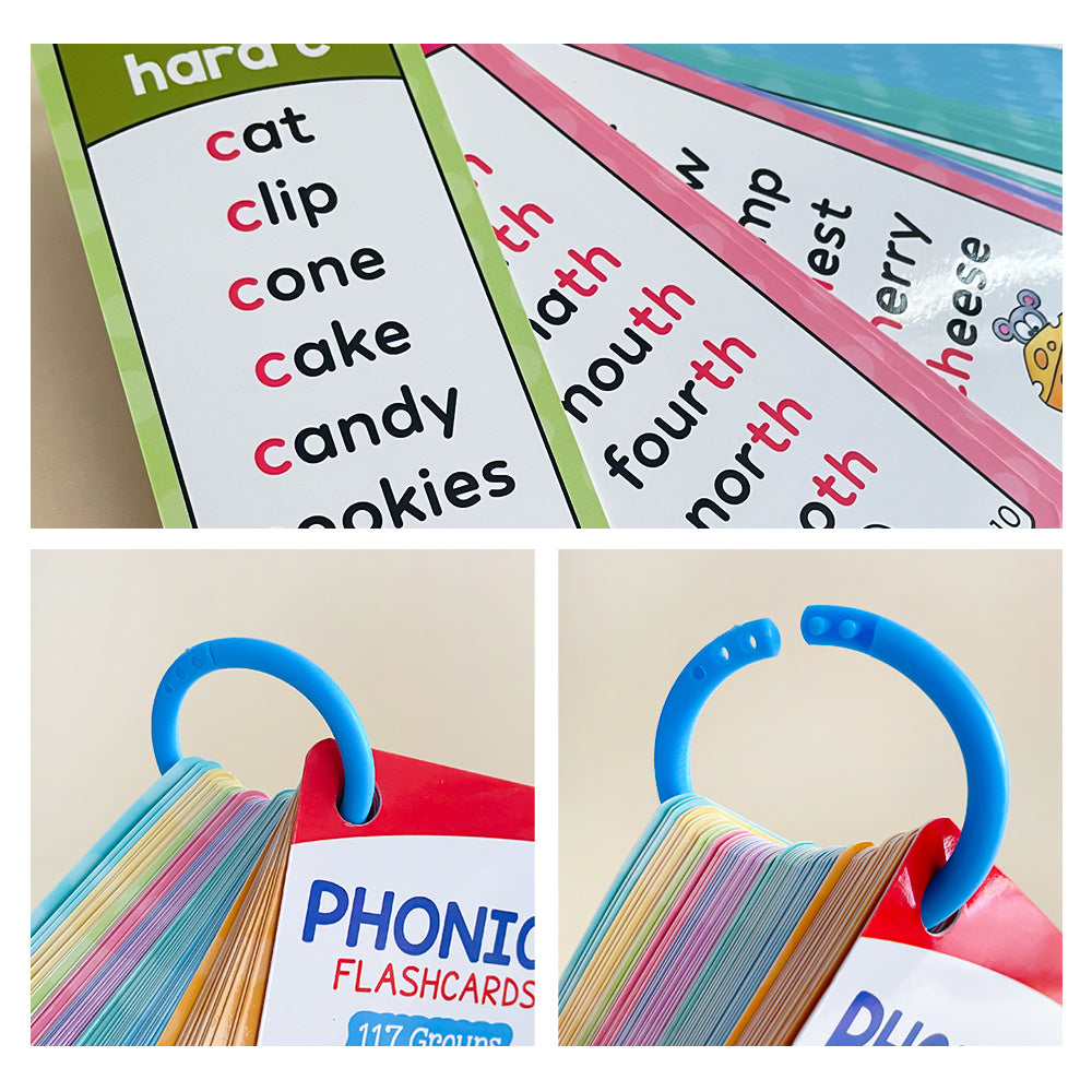 117 families words phonics word cards english