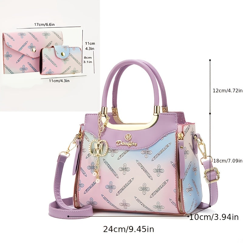 womens 3pcs handbag set fashion bag geometric