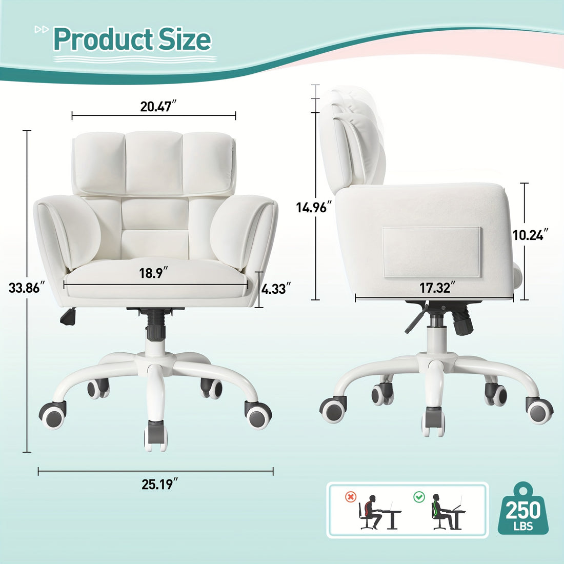 vanity chair material back modern