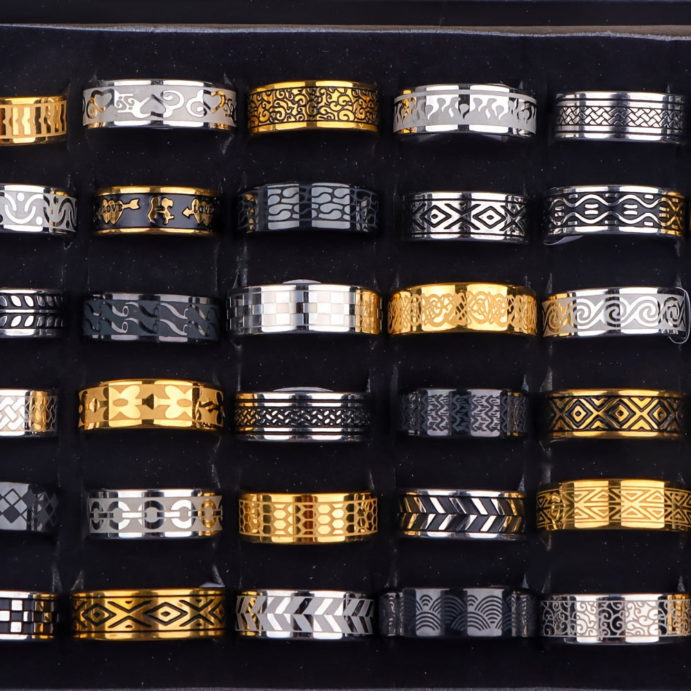 10pcs carved pattern multi