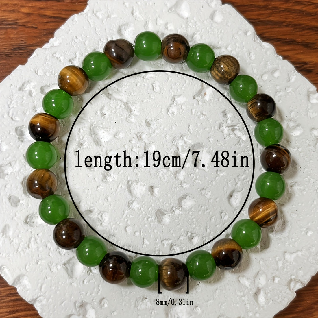 natural tigers eye stone bracelet handmade bohemian