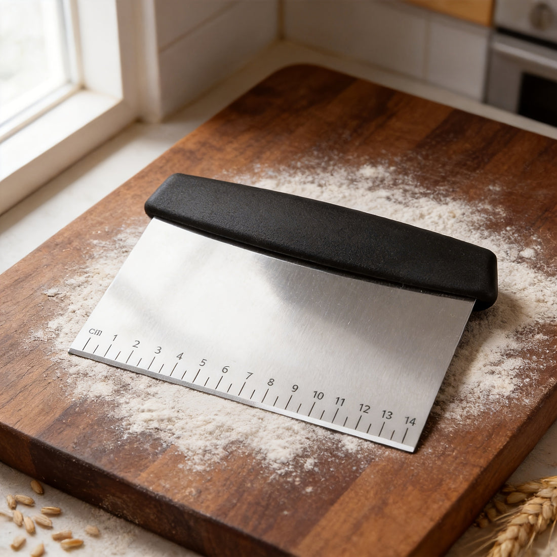 stainless steel scraper dough cutter spatula