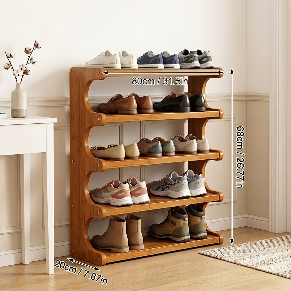 bamboo shoe rack space saving shoe rack
