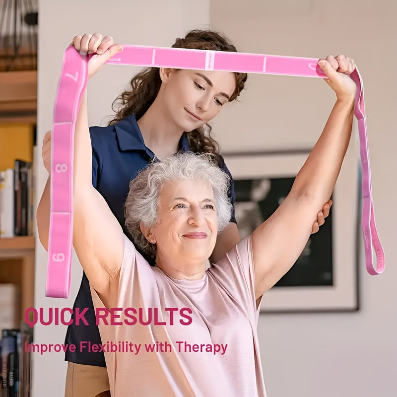 yoga stretching strap pilates band flexible