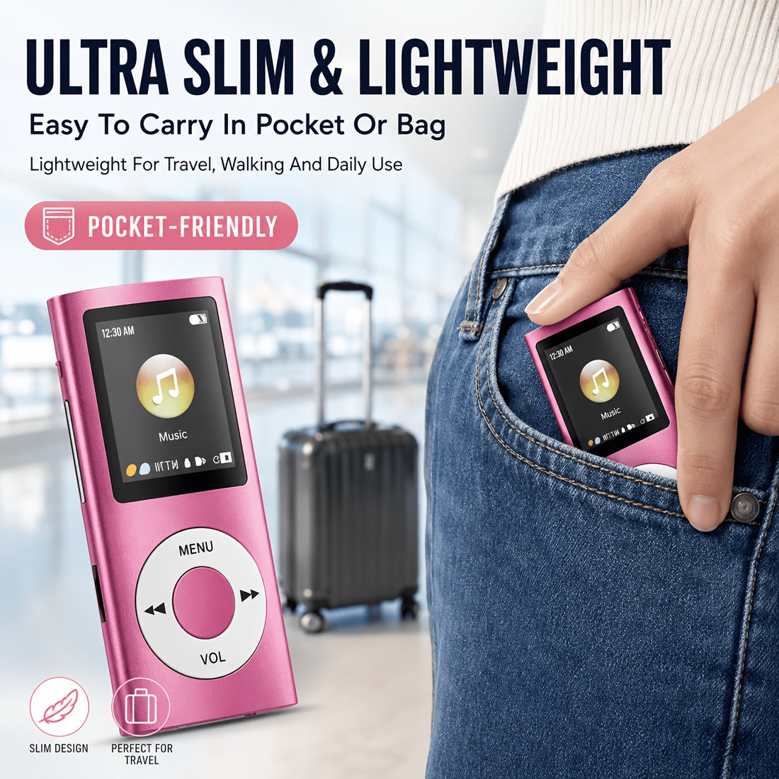 portable mp3 player stylish a 1 8 inch lcd screen