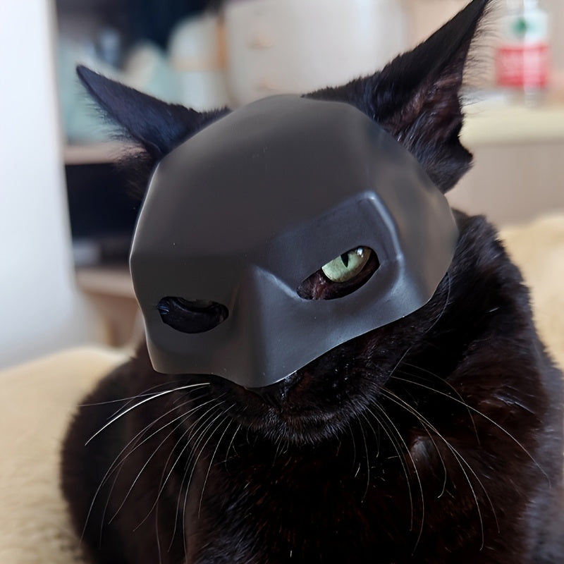 prank funny white styling pet cat photo mask