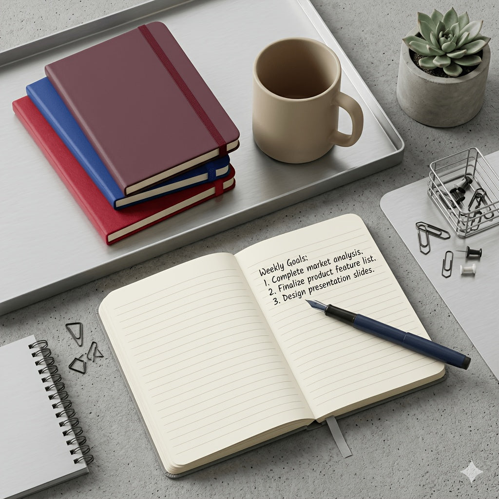 set 6 pu leather bound journals featuring 160 pages