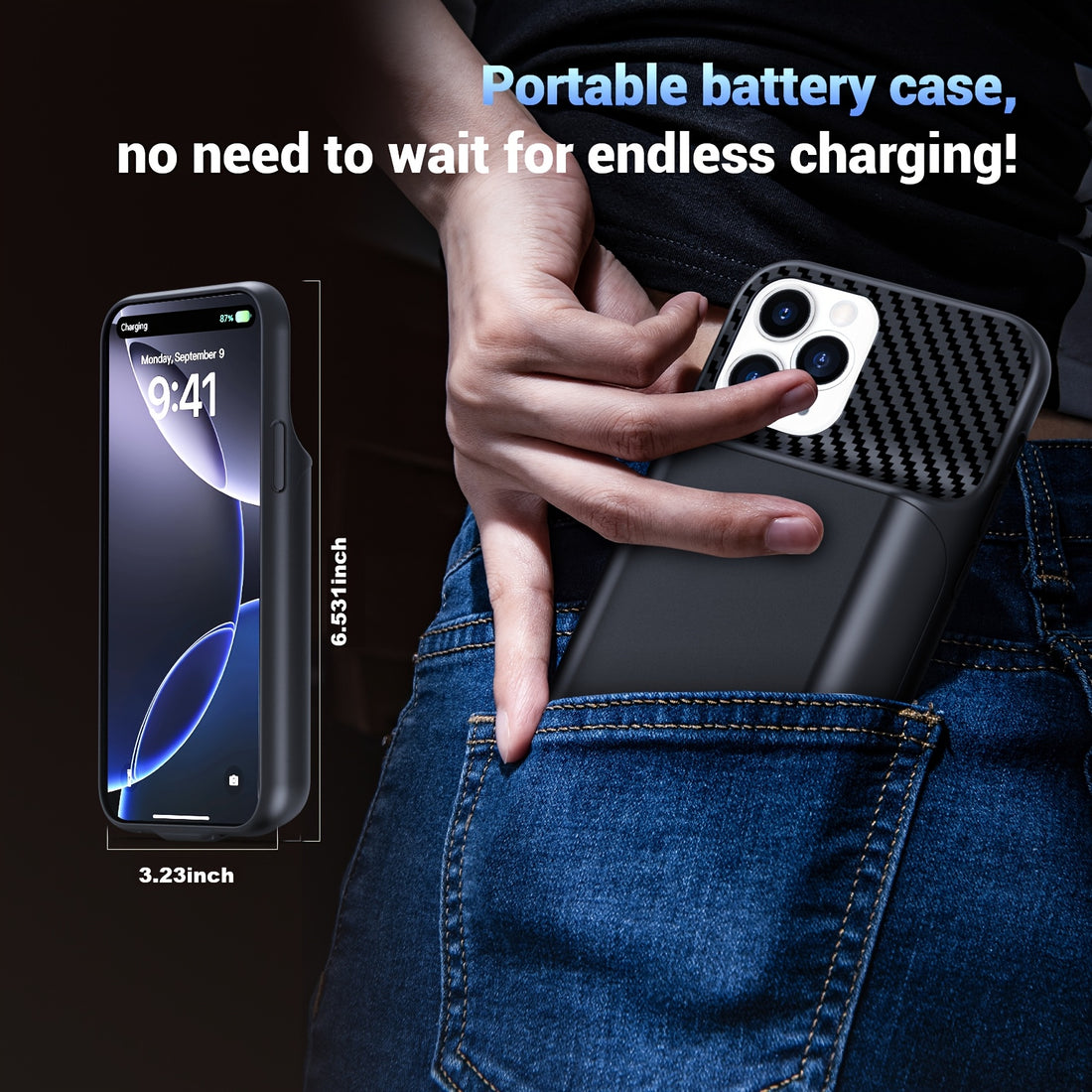 phone case 13800mah battery case 17 16 15 14 13 12
