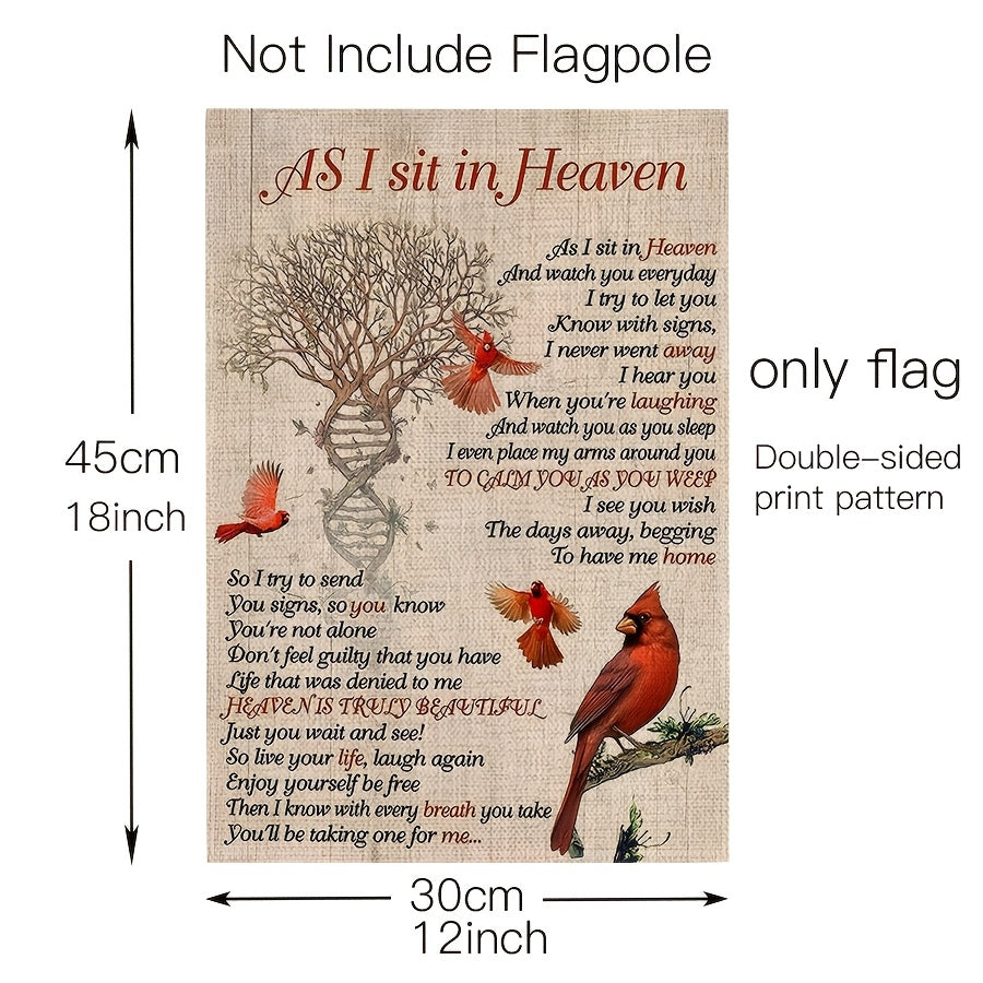 1pc memorial garden flag rest in heaven a