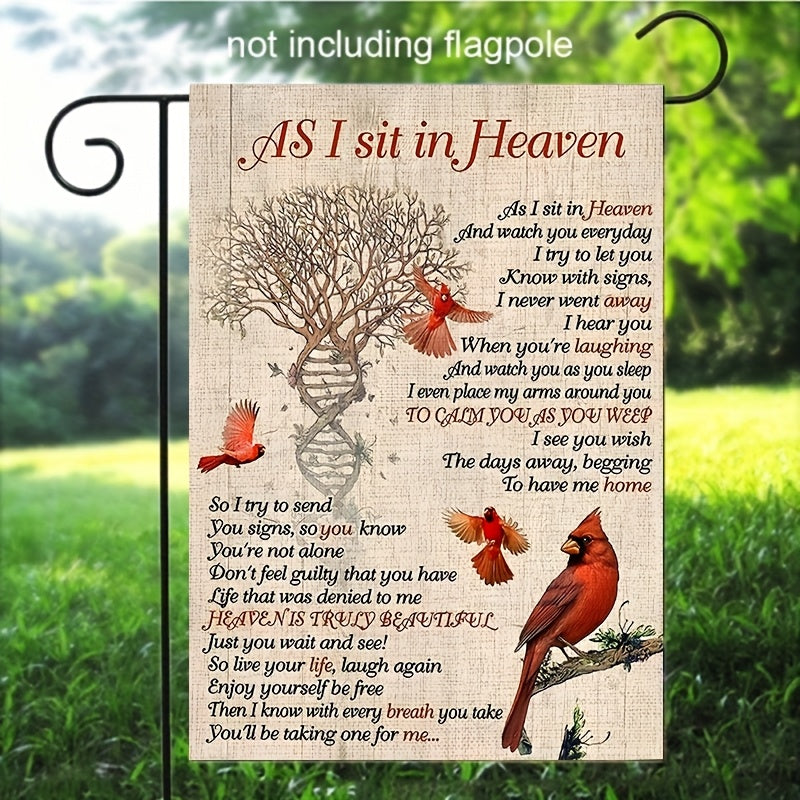 1pc memorial garden flag rest in heaven a