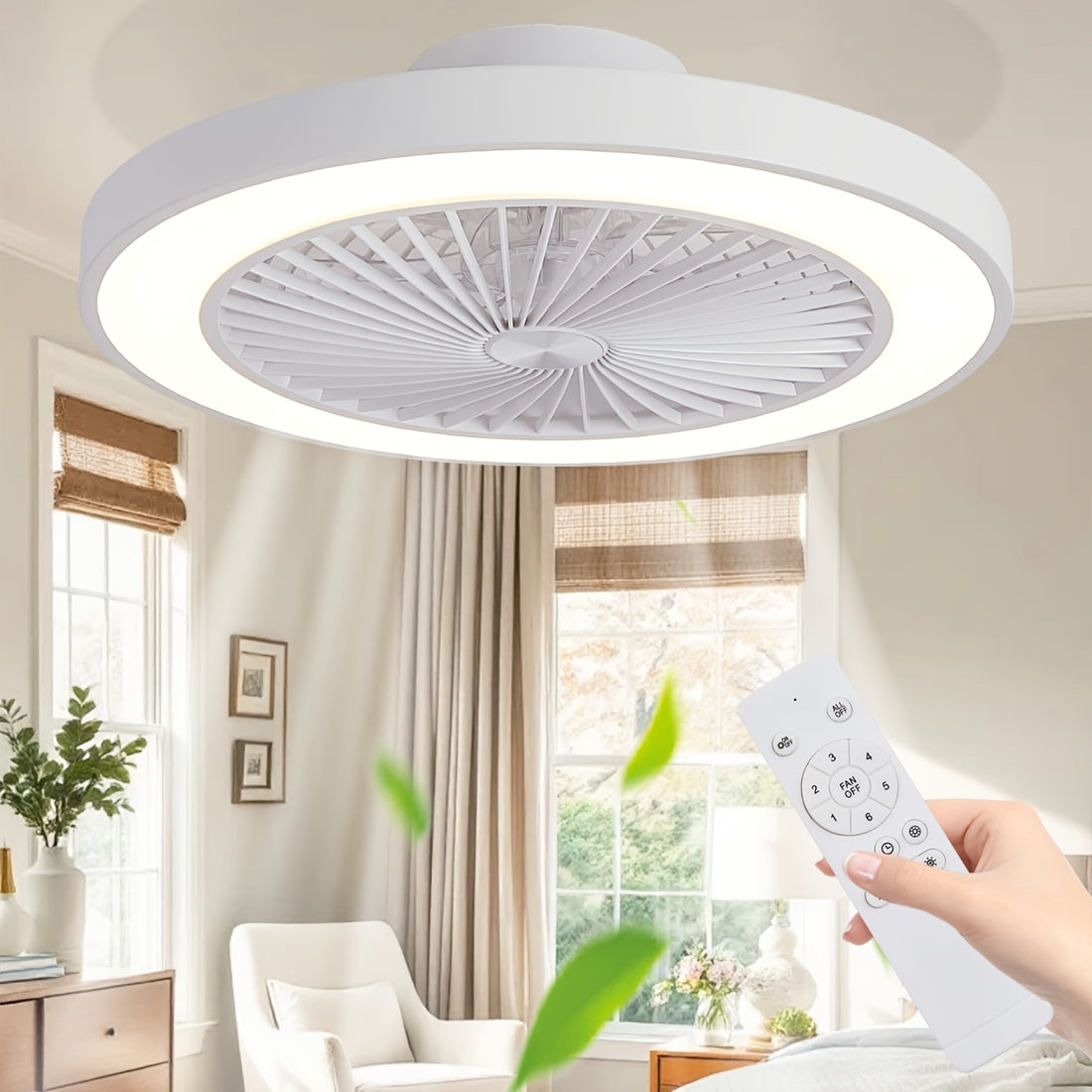 enclosed ceiling fan light remote low profile flush