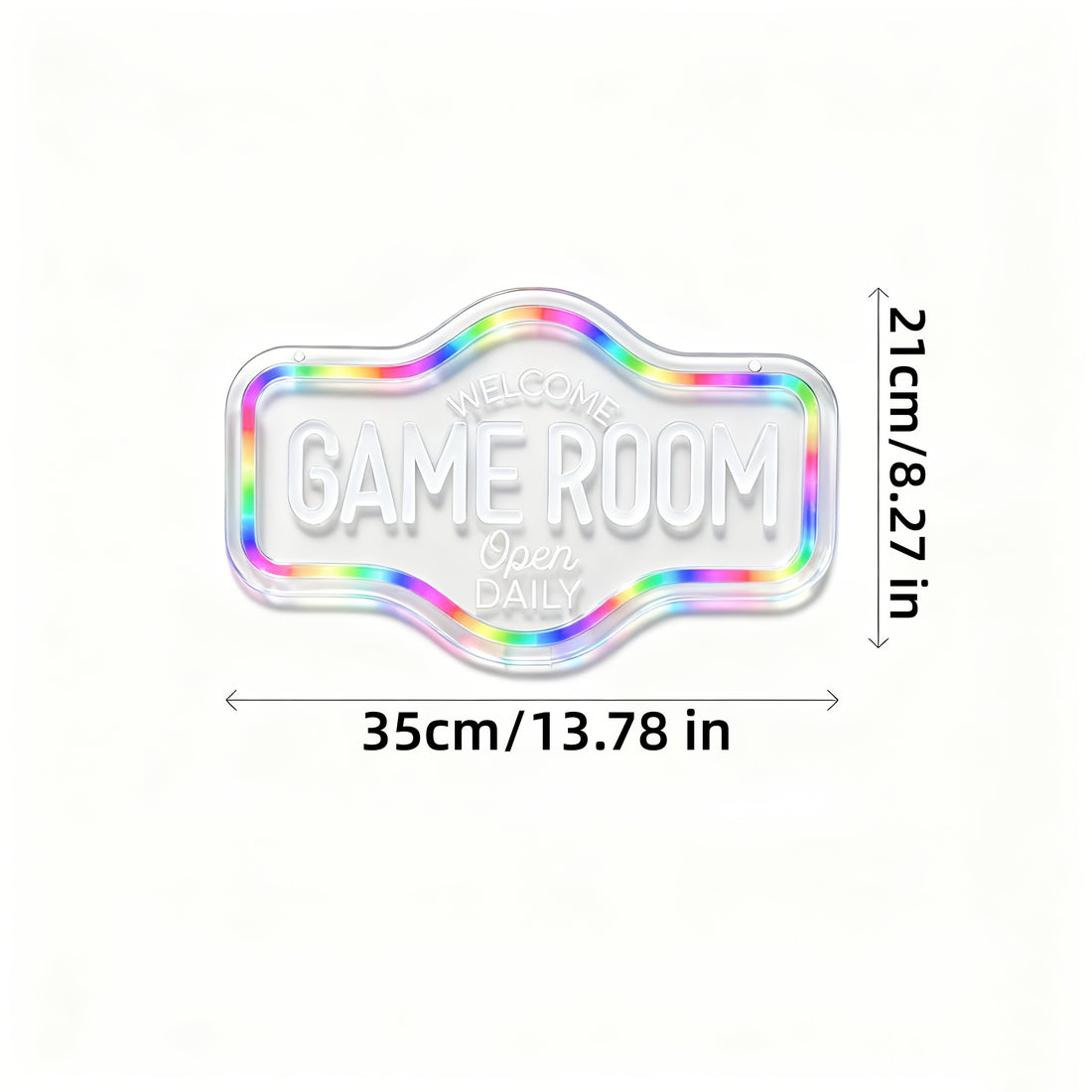 ow led neon sign game room wall decor designed gaming
